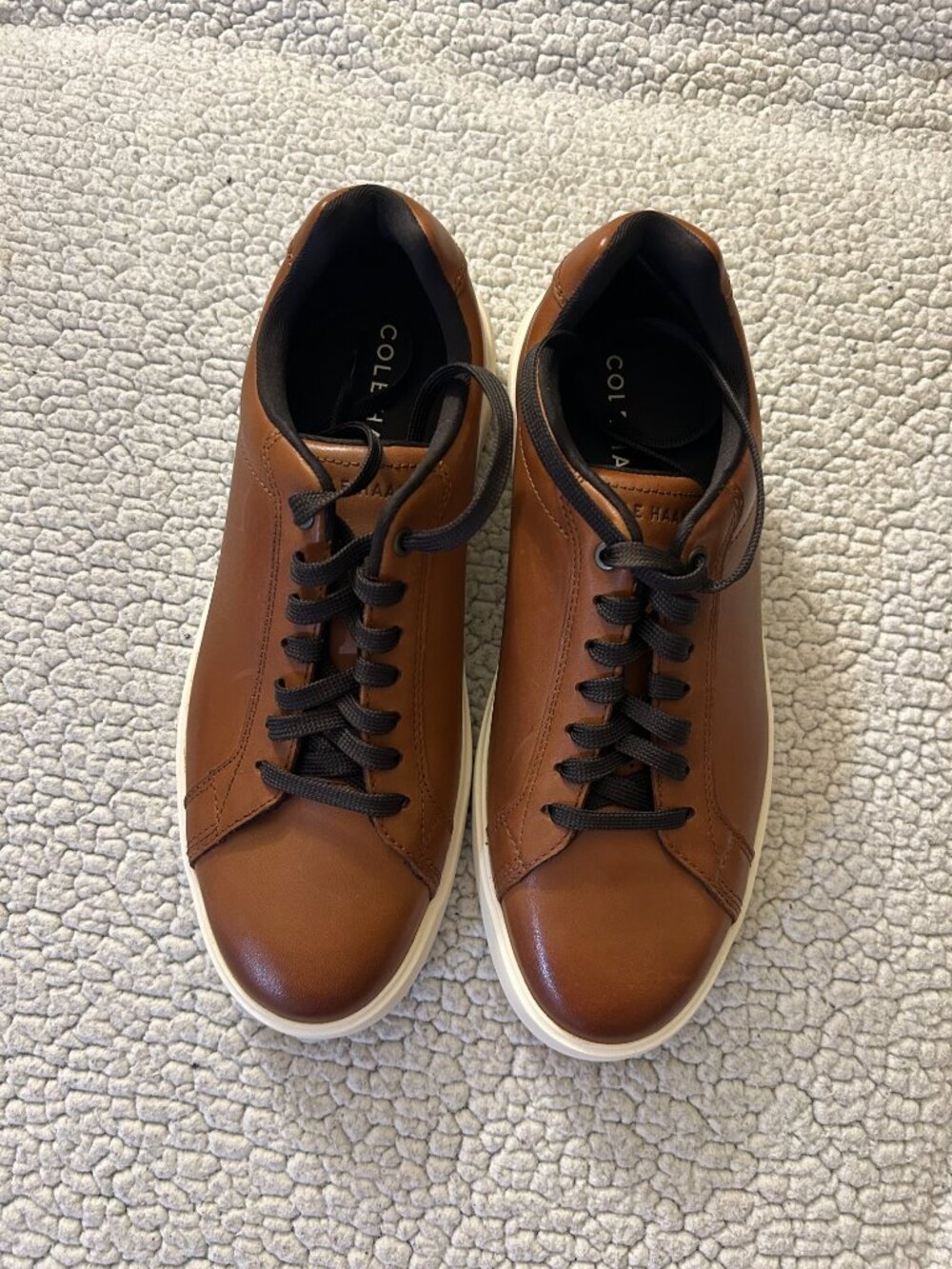 (NWT) Cole Haan -- tan/ ivory, Grand Crosscourt daily sneaker - Picture 3 of 5